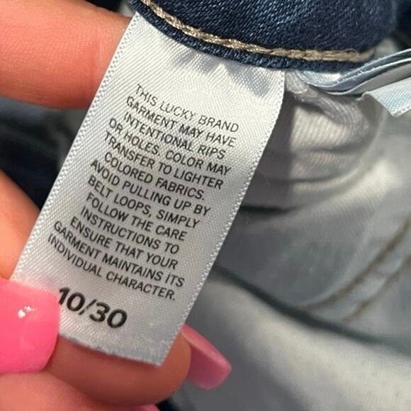 Ann Taylor Straight Leg Jeans Mid Rise Whisker Denim Medium Wash Blue Size 10/30 - Picture 9 of 13